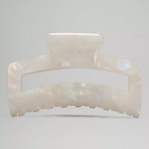 Lululemon Large Claw Hair Clip-                          White Opal/Silverstone